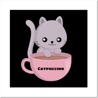 Catpuccino - Cat Pun Posters and Art